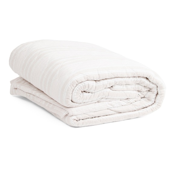 BROOKS BROTHERS Cotton Striped Quilt Set